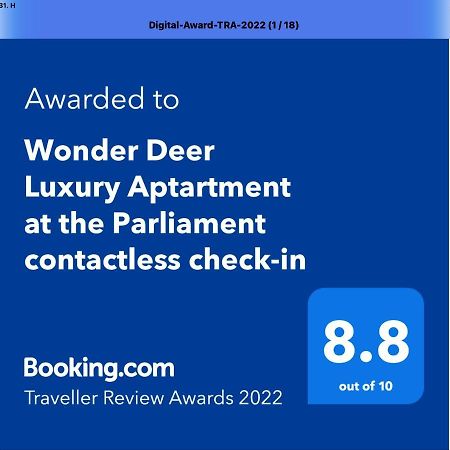 Wonder Deer Lux Apartment At The Parliament Self Check-In Budapest Eksteriør bilde